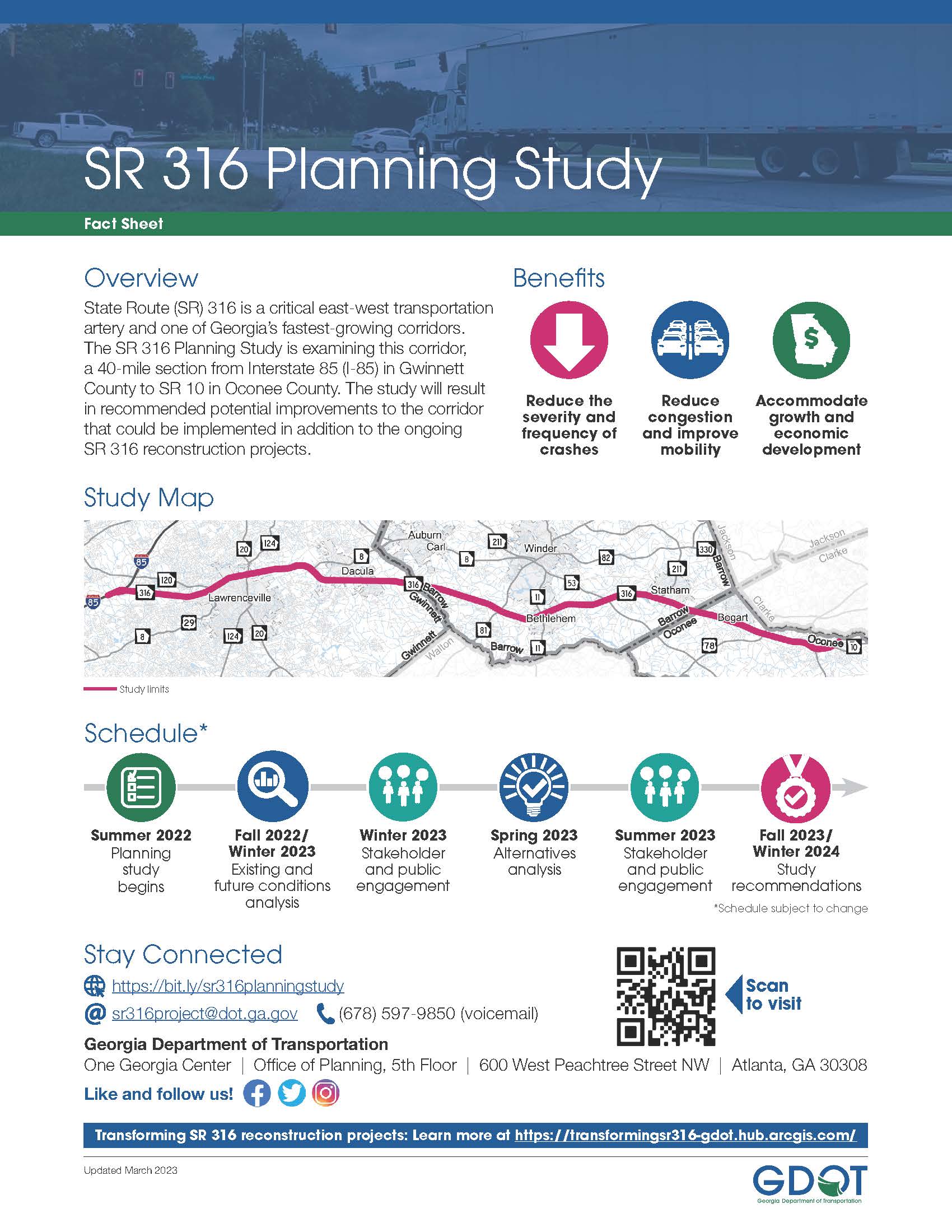 State Route (SR) 316 Planning Study Dacula