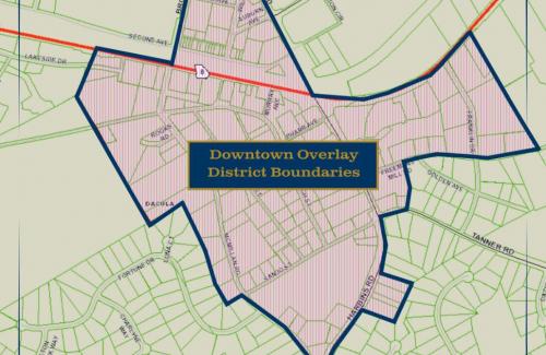 Downtown Overlay District Boundaries