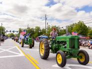 tractors in the parade