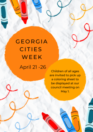 Georgia Cities Week Coloring