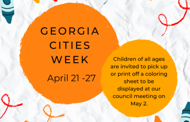 Georgia Cities Week Coloring Page